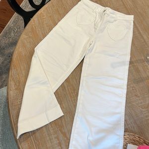 Crew cuts by J crew NEW size 14 girls off white stretch jeans/pants
